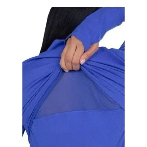 Spyder Women's Full Zip Long Sleeve Yoga Jacket Blue XXL NWT - Picture 3 of 4